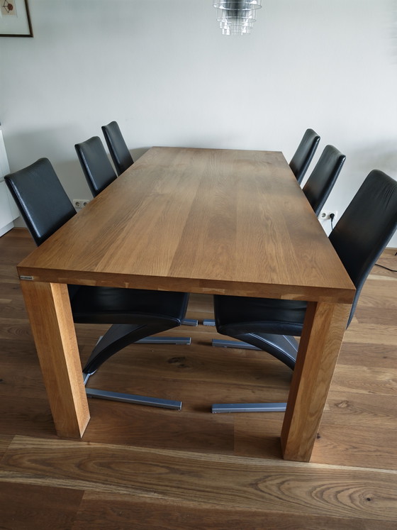 Image 1 of Bert Plantagie oiled oak dining table 100x200 cm