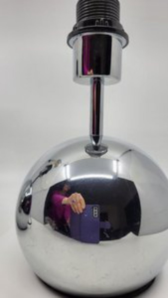 Image 1 of Eye Ball Lampen aus Chrom Frankreich Space Age 1960 Set von 2