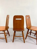 Vintage Scandinavian Brutalist chair style of Eero Aarnio Wooden mid century Danish design