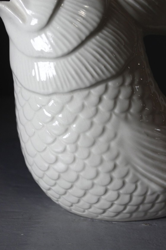 Fish-shaped Pitcher Vase Ceramic Vintage Italy 1970s (photo 4 of 9)