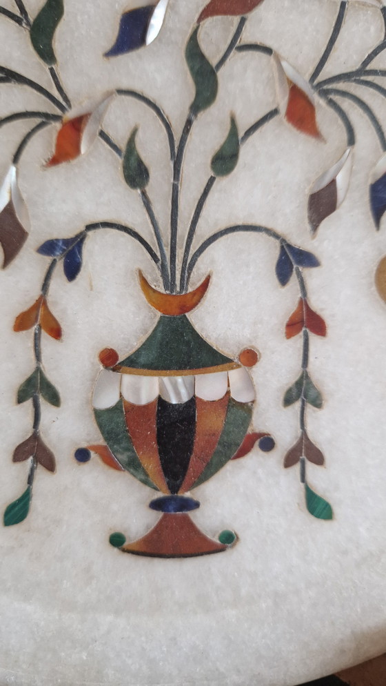 Image 1 of Decoratief marmeren inlegbord