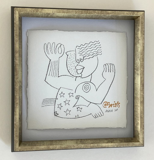 Clemens Briels - original en tiza