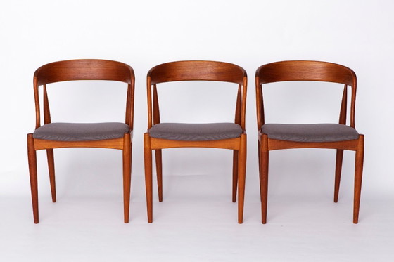 Image 1 of Set of 6 Johannes Andersen Chairs – Model 16, Teak Dining Chairs, Uldum Møbelfabrik Denmark, 1960s Mid-Century Danish Design