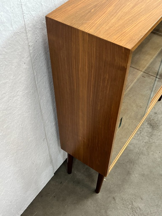 Image 1 of Vintage Wk Möbel Sideboard / Display Case, With Glass Sliding Doors. Germany 1970's