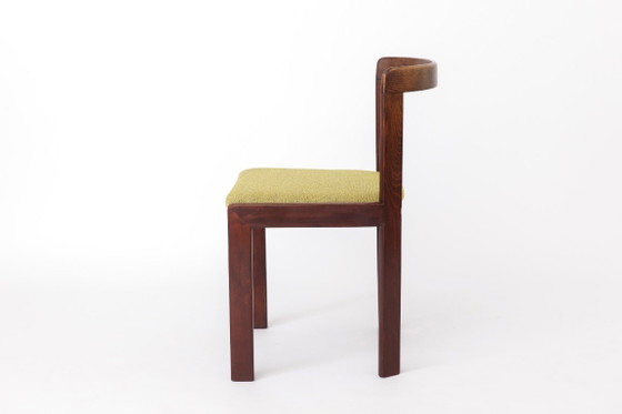 Set di 6 sedie da pranzo vintage Lübke, design tedesco anni '70, legno di faggio tinto, sedie di metà secolo (photo 5 of 12)