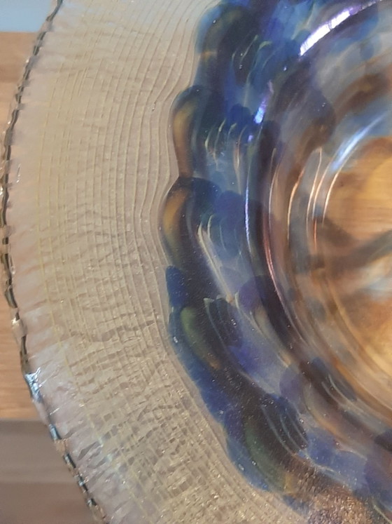 UNICA Erwin Eisch signierte Schale, Schalen, Glas, Blau (Foto 6 von 6)