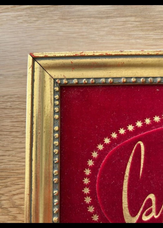Insegna pubblicitaria vintage Capriccio Paris - 17x21 cm, Decorazioni murali, Carta, Velluto, Marrone (foto 3 di 7)