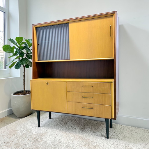 Vintage 1960s sideboard | wall cabinet | bar cabinet