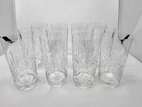 Image 1 of Bicchieri da acqua in cristallo di Parigi, Francia, 1970, set da 14