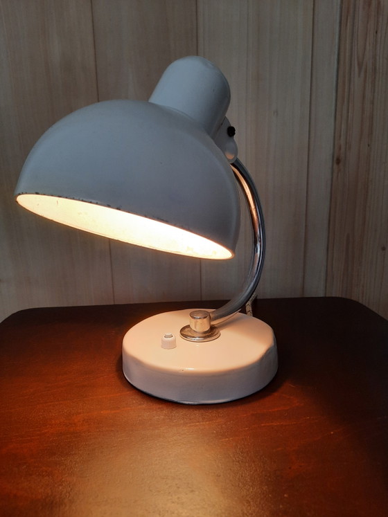 Kaiser iDell 6722 Table lamp, Art Deco, 1930s – Chrome, Metal (photo 14 of 14)
