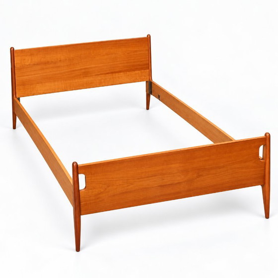 Vintage 2-persoonsbed – Houten bedframe uit de jaren ’60 – Tweepersoonsbedden, Wood (photo 5 of 5)