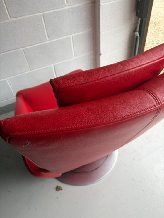 Frank Sitzmobel 'Mate' Fauteuil de Relaxation – Frank Sitzmöbel, Fauteuils de relaxation, Leather, Metal (photo 8 of 9)