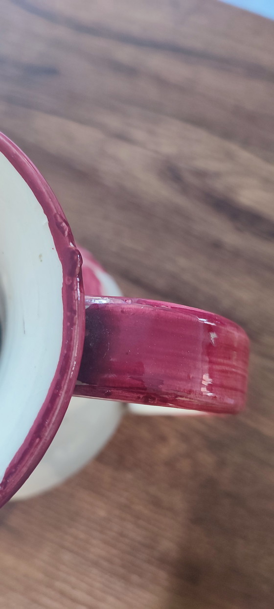 Image 1 of Antique Italian ceramic pitcher