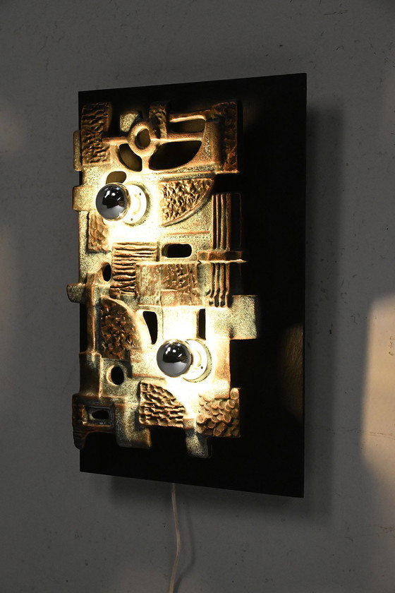 Image 1 of Brakelmann & Becker Brutalistische keramieken wandlamp