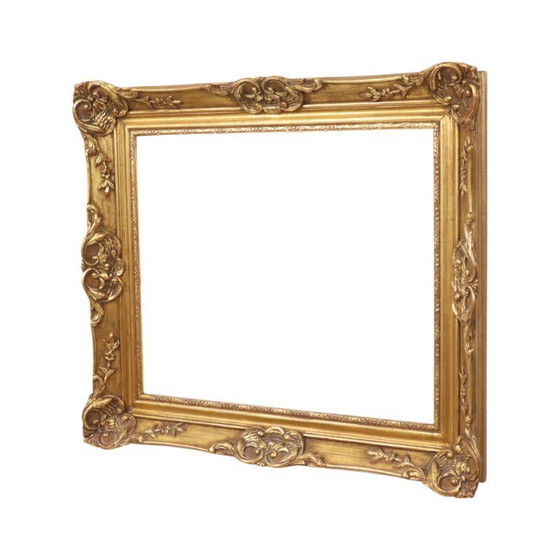 Image 1 of Cornice in legno dorato in stile barocco 70x60cm