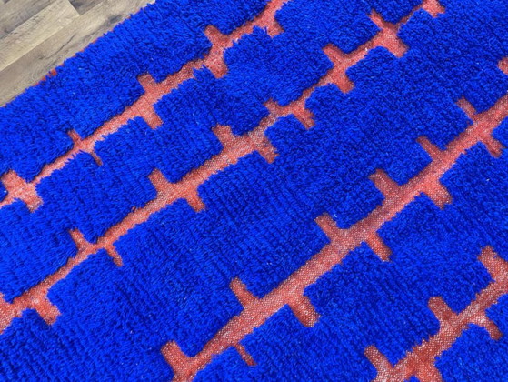 Traditioneller blauer Wollteppich 200 cm x 270 cm – Teppiche & Läufer, Wool (photo 5 of 9)