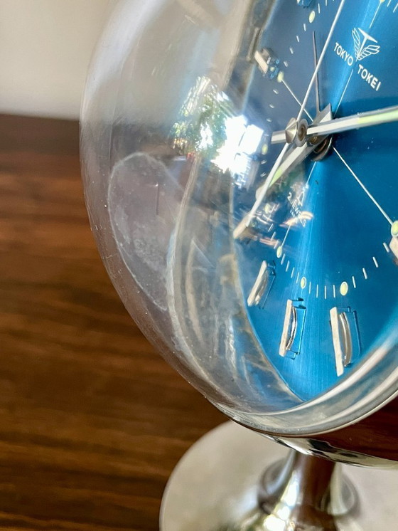 Image 1 of 70s Vintage Retro Originele Tafelklok Opwindklok Wekker