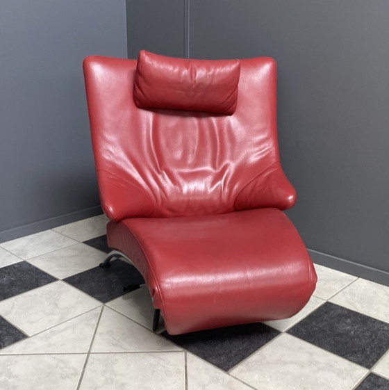 Image 1 of Fauteuil relax pliable rouge de Stefan Heiliger modèle Solo 699 pour WK Wohnen