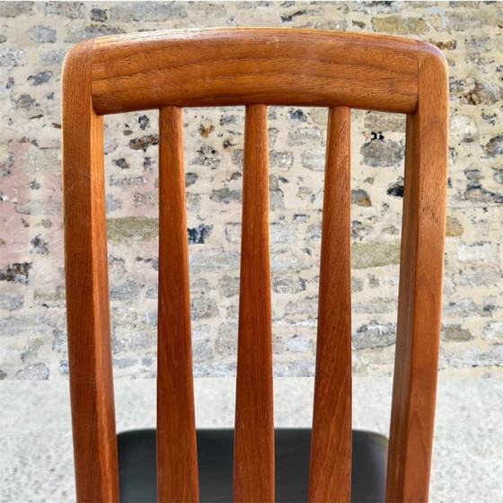 Set of 4 Dining chairs by Niels Koefoed, 1960, Henning Kjaernulf, Wood, Black (photo 8 of 10)