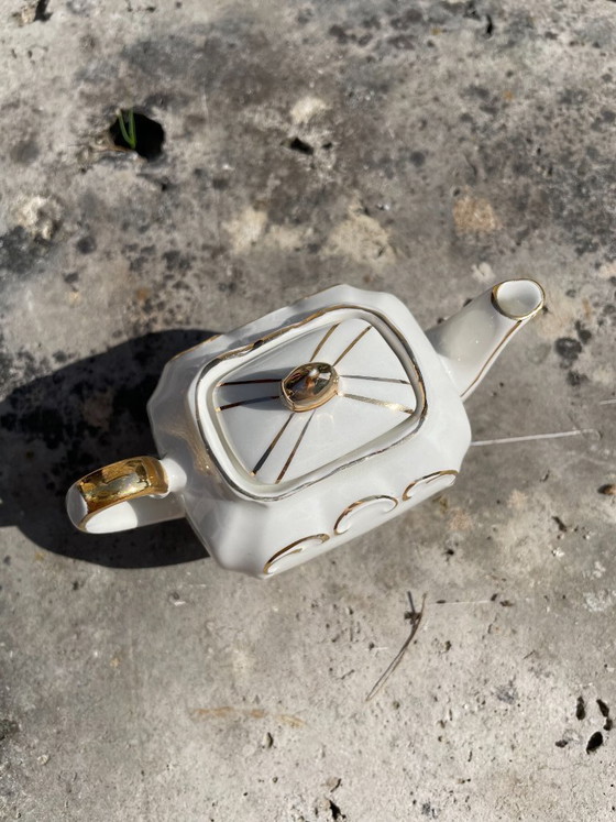 Image 1 of Mini théière Sadler en porcelaine fleurie – Angleterre