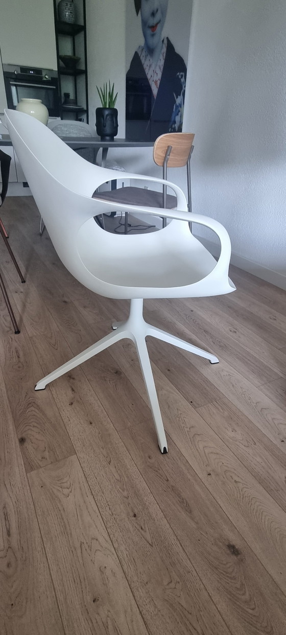 Kristalia Elephant Draaistoel/Bureaustoel Wit – Draaistoelen, Metal, Plastic (photo 6 of 7)