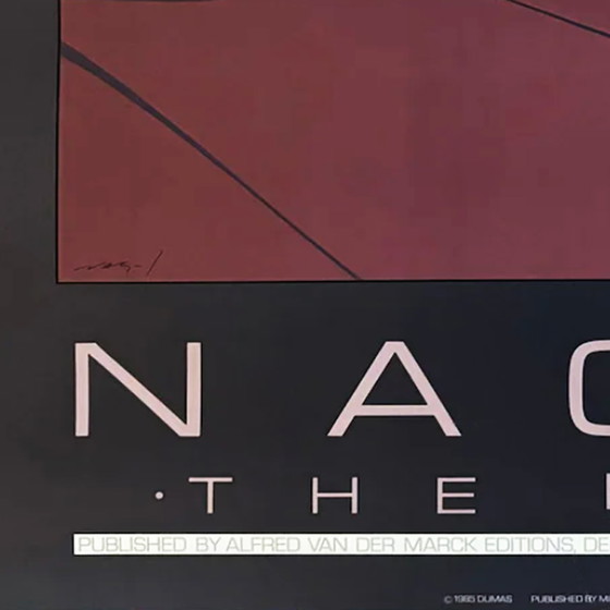 Image 1 of 1980S Originele prachtige Patrick Nagel "The Book" Art Poster.