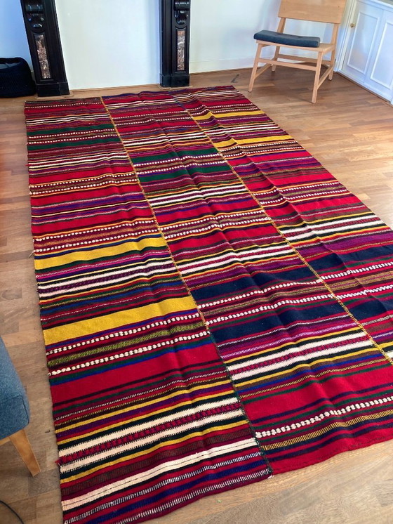 Image 1 of Vloerkleed, kelim van wol