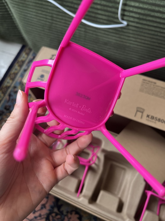 Mattel Barbie Kartell miniature chairs, Decorative Objects, Plastic, Pink (photo 3 of 6)