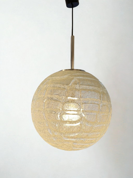 Lampada a sospensione globo in vetro Doria Leuchten – hanglampen, Metal, Glass