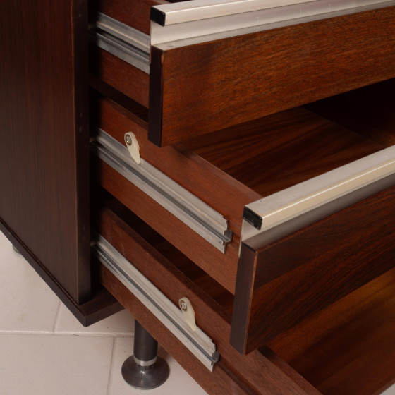 Low cabinet Pitagora by Renato Venturi and Ennio Fazioli for MIM, 1960 – MIM Roma, Metal, Mid Century Modern (photo 21 of 26)