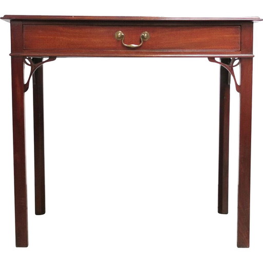 Engelse vintage mahonie bijzettafel