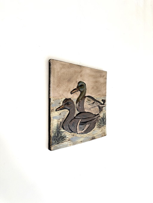 Vintage-Keramikwandfliese, Ruscha Keramik ‘60 – wanddecoratie, Ceramic (photo 2 of 6)