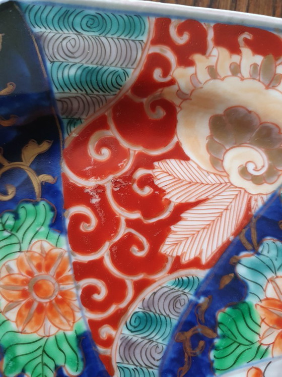 Image 1 of Piatto ottagonale giapponese Imari - Arita - 1870-1890 - 21,5 cm