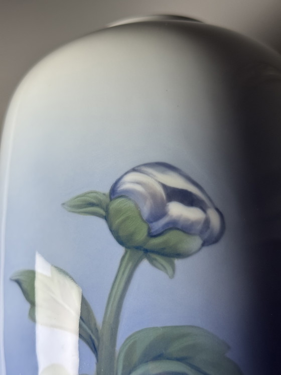 Image 1 of Royal Copenhagen Porcelain Jar with Lid, Hand-Painted Underglaze, 24 cm 