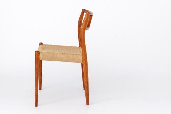 Image 1 of Chaises Niels Otto Møller Modèle 79 | Lot de 6 | Chaises de salle à manger danoises en teck | Années 1960