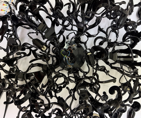 Image 1 of POTENZA DEL FIORE : FPP60BL Ø60cm, ALTO 30cm, 12xG9, NERO