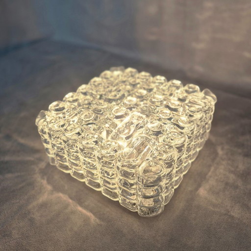 Vintage ERCO Wall Lamp 54075 – Mid-Century Glass Sconce, 1960s–70s, Original Condition