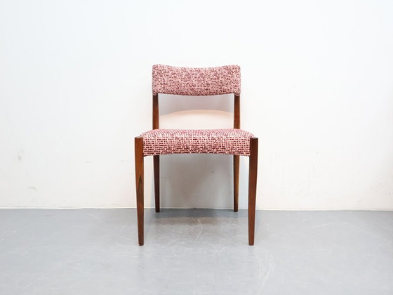 Image 1 of Chaises vintage en palissandre, nouveau revêtement