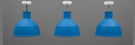 Muuto Unfold Blue Pendant Lamp by Form Us With Love – hanglampen, Rubber