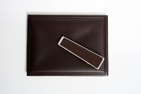 Image 1 of Beige skai fotolijst - vintage