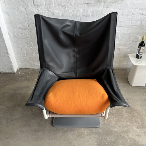 Cassina - Aeo fauteuil - Zwart/grijs - Top staat