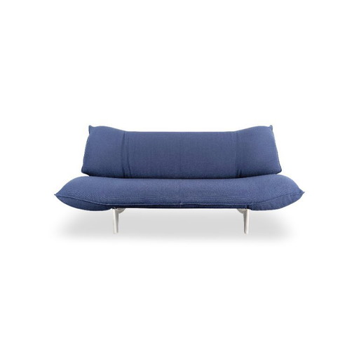 Original Leolux Tango Sofa Design Couch Fabric Blue Italy