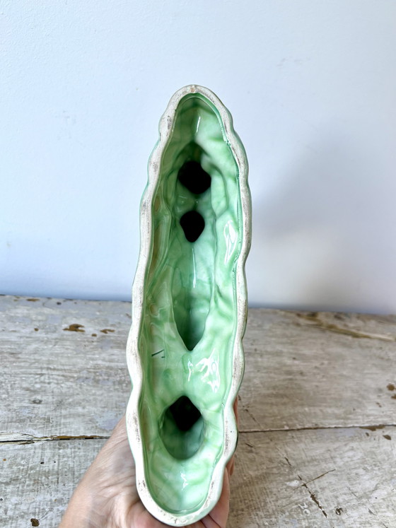 Vintage Belgian Art Deco Candle holder - Hubert Bequet – Ceramic (photo 9 of 11)