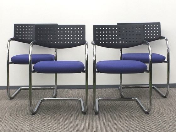 Image 1 of 4 Visavis Chairs Antonio Citterio / VITRA # Vintage 90s # Armstoelen