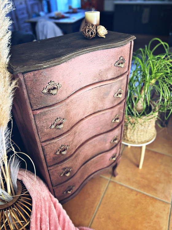 Patinated Vintage Chest of Drawers – Wood (photo 12 of 12)