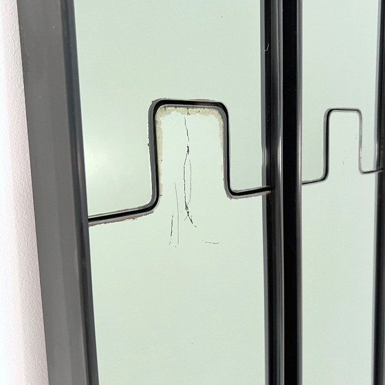 Set di 4 Specchi & Appendiabiti Smoke Gronda di Luciano Bertoncini per Elco, anni '70 – Glass, Metal (photo 6 of 8)