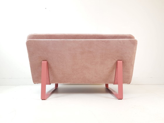 Image 1 of Banc deux places vintage Artifort Kho Liang Le, rose, neuf