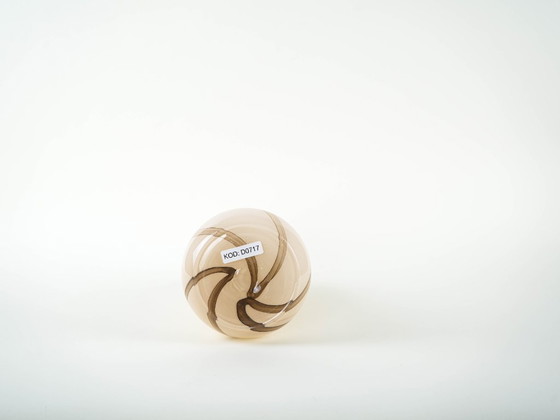 Image 1 of Beige glass vase, Danish design, 1970s, made in Denmark
