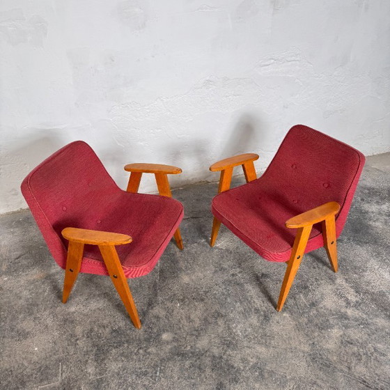 Image 1 of Coppia di poltrone Józef Chierowski tipo 366, anni '60 – Polacche di metà secolo