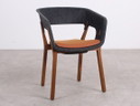 3x Chair Kusch en Co Njord 3002/4 anthracite